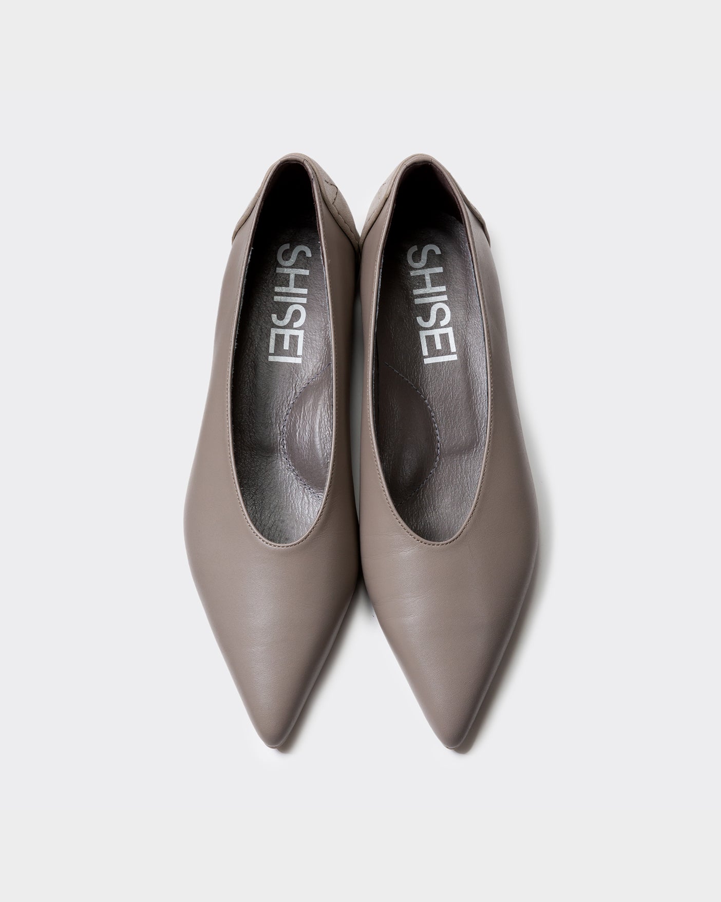 POINTED U PUMPS / L.TAUPE