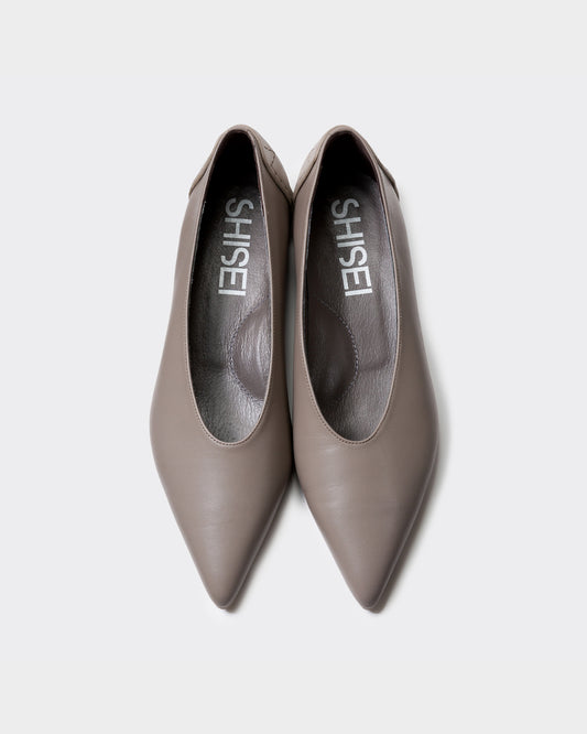 POINTED U PUMPS / L.TAUPE