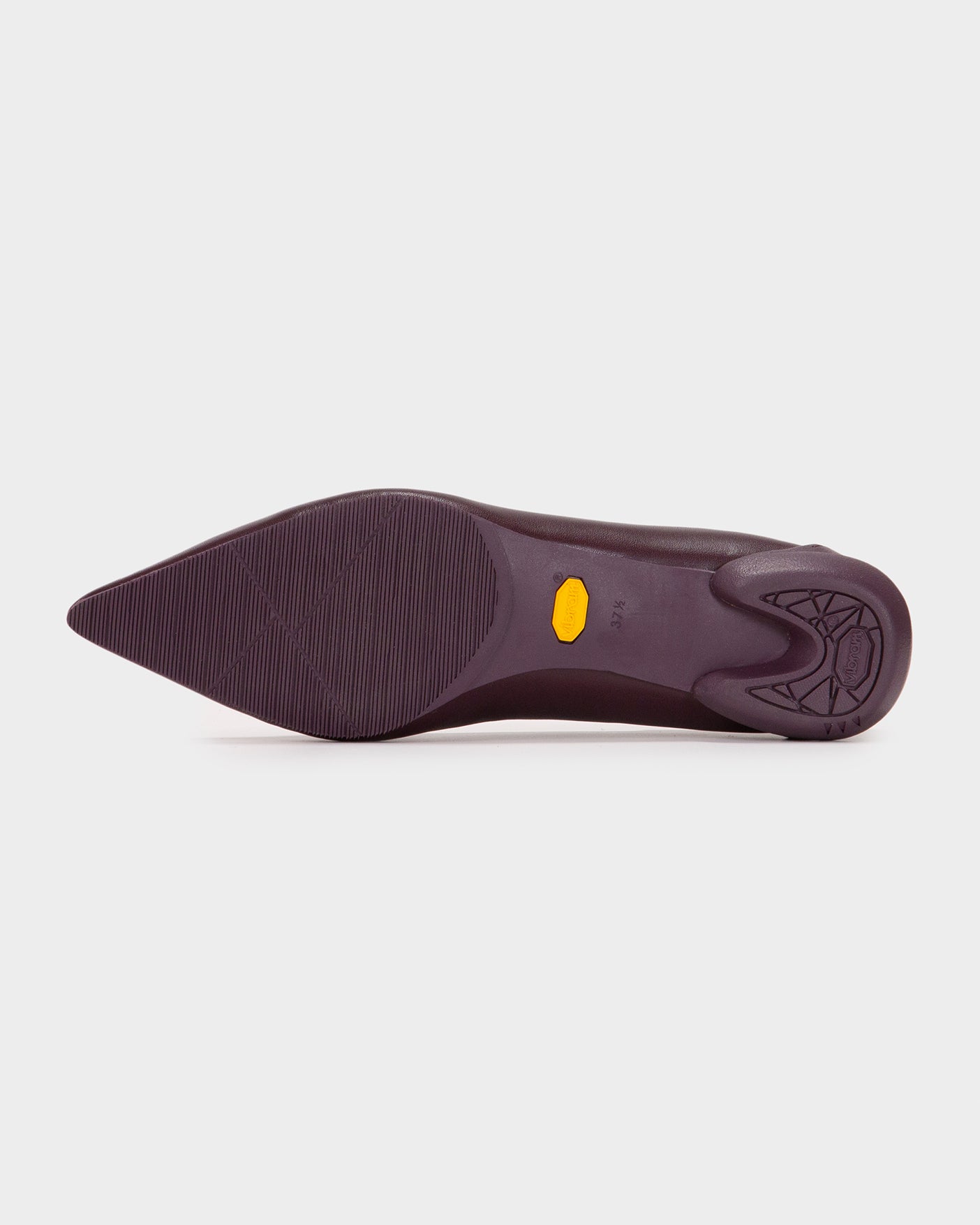 POINTED U PUMPS / BURGUNDY