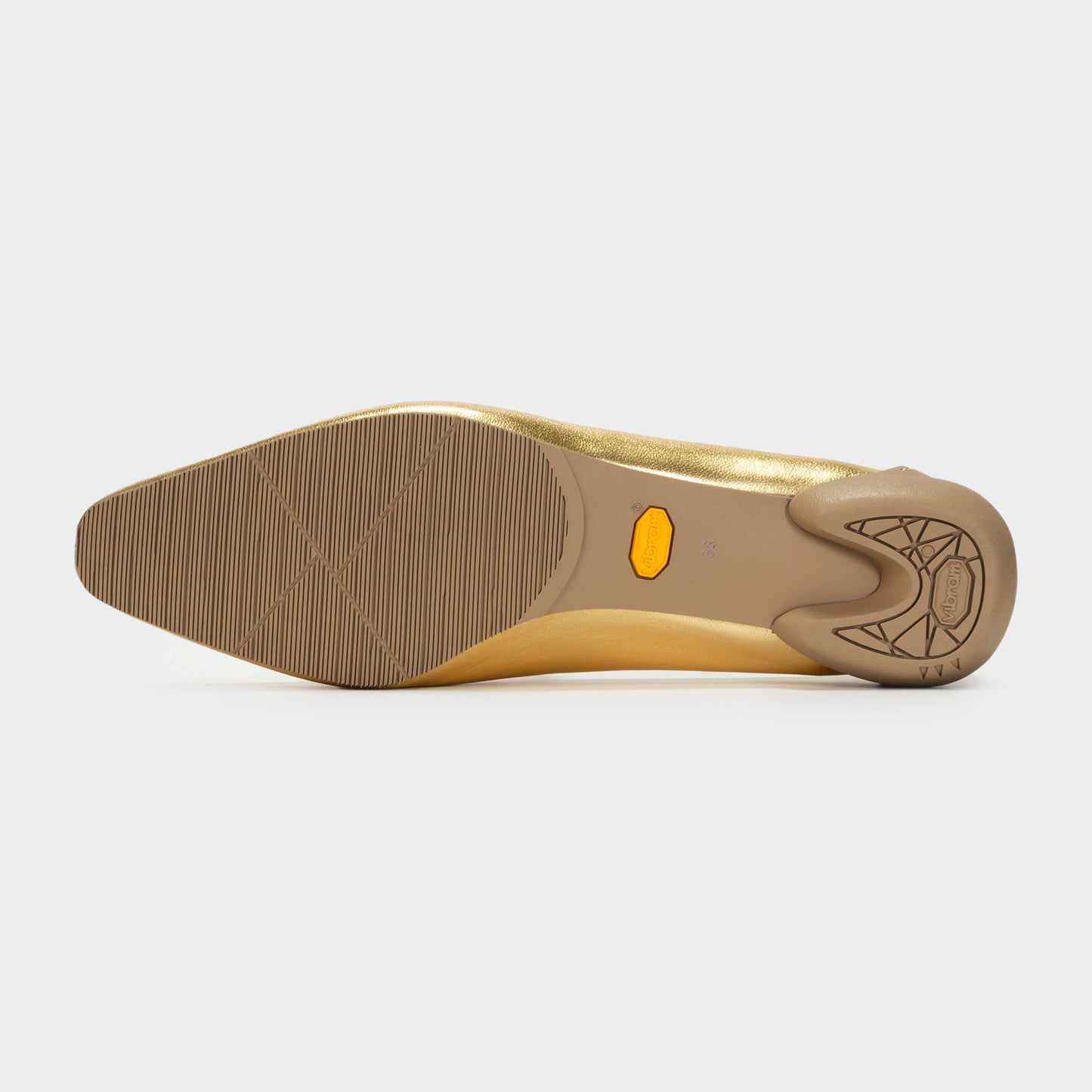 CHISEL TOE SLIPON / GOLD