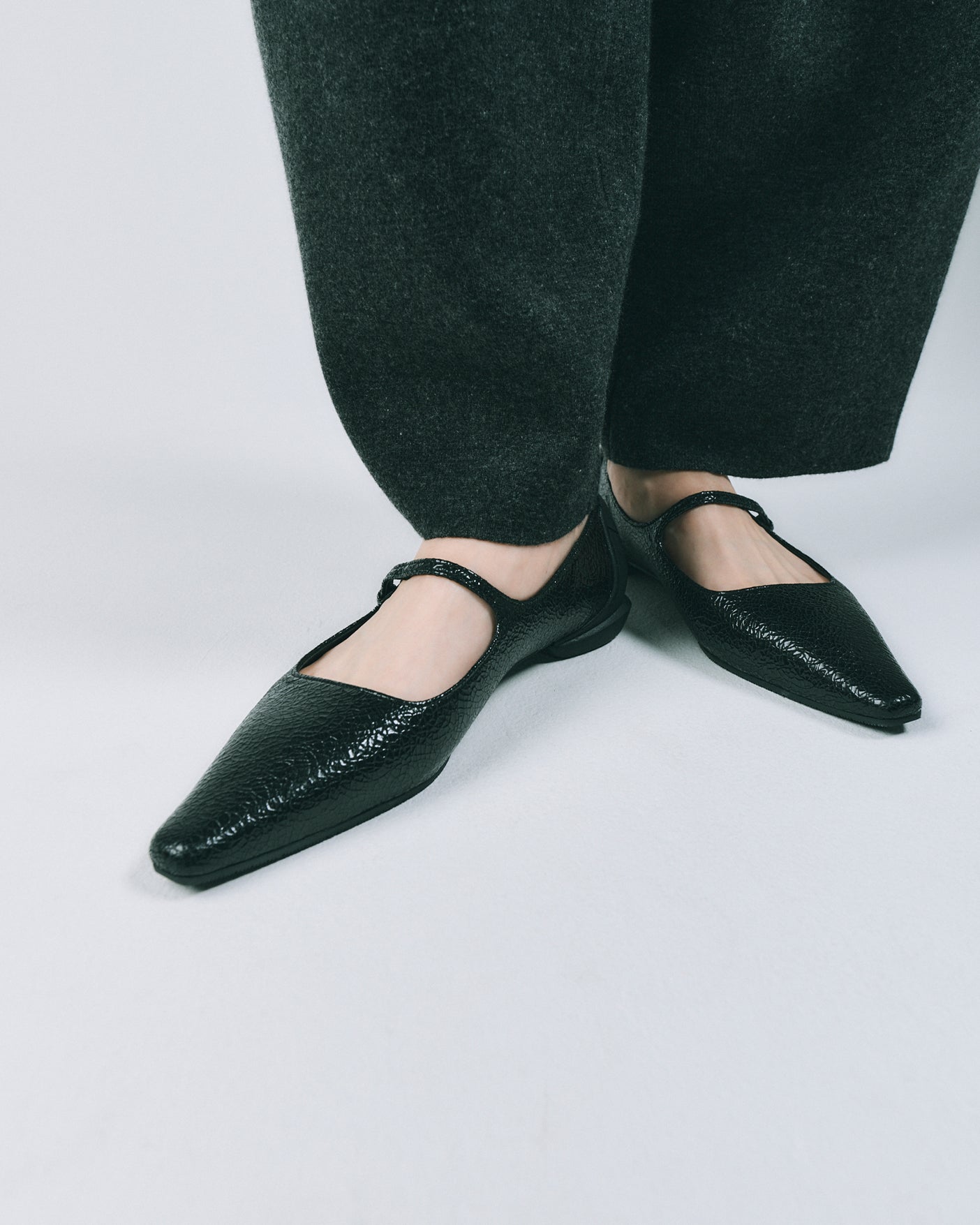 CHISEL TOE MARY JANE / C.BLACK