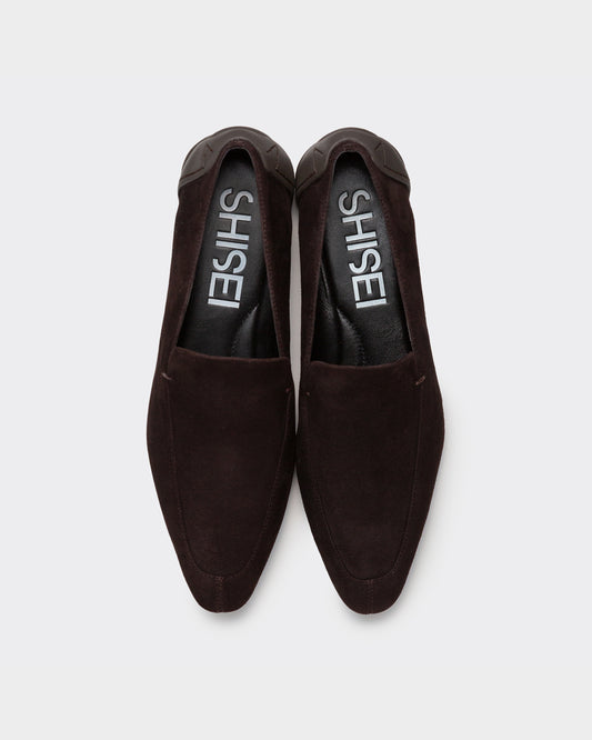 CHISEL TOE SUEDE SLIPON / D.BROWN