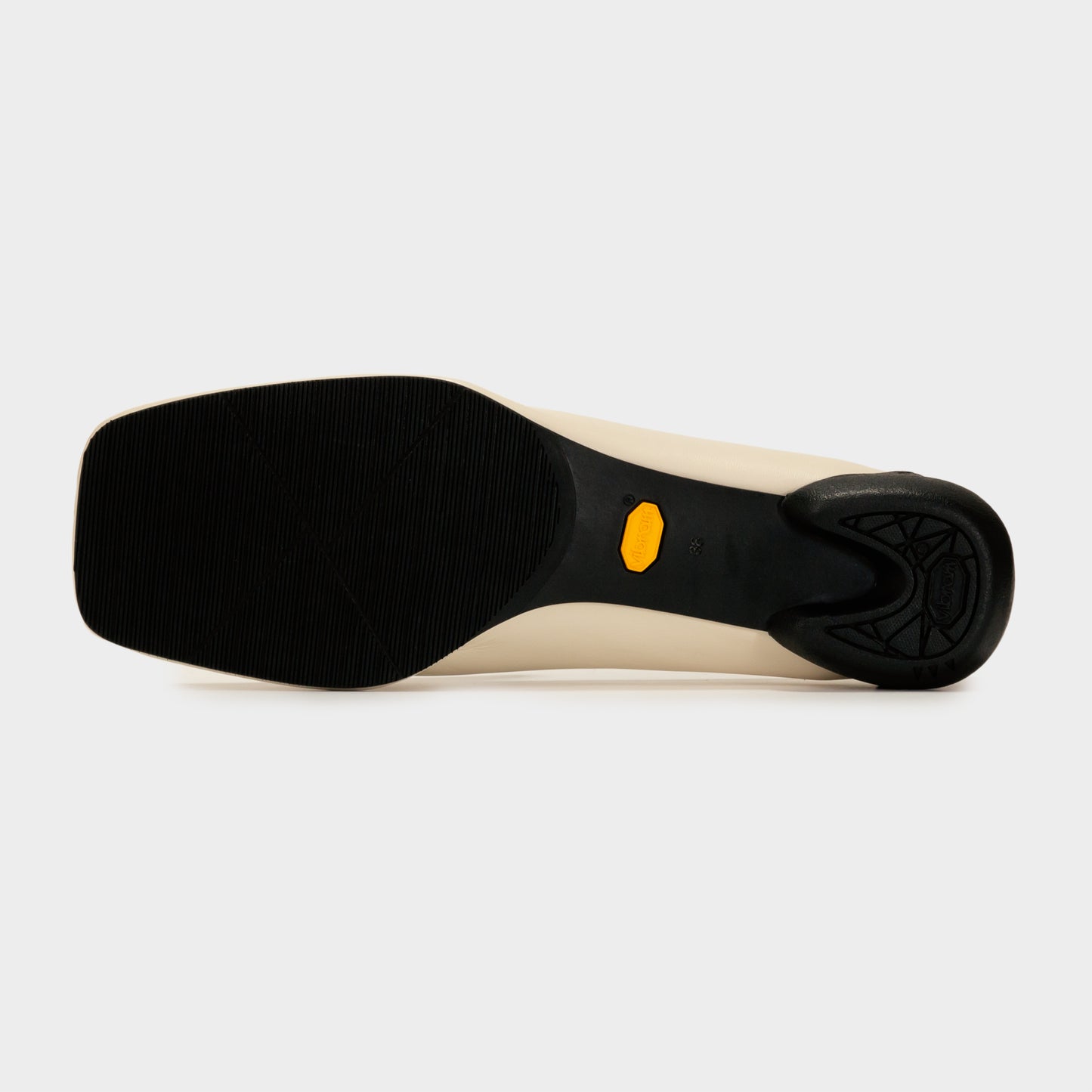 SQUARE LOAFERS / WHTxBLK