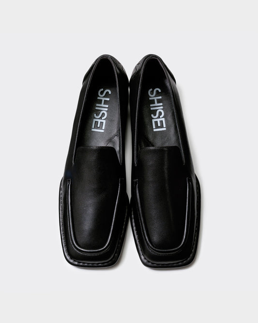 SQUARE LOAFERS / BLACK