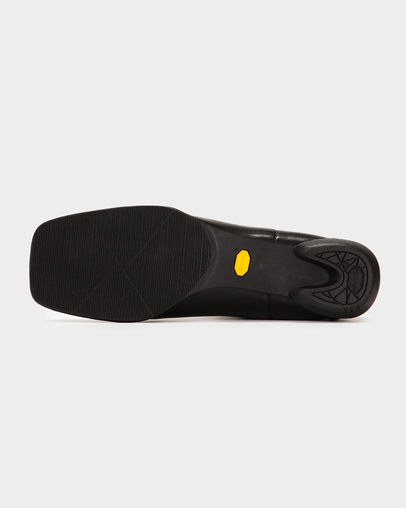 SQUARE SIDE GORE BOOTS / BLACK