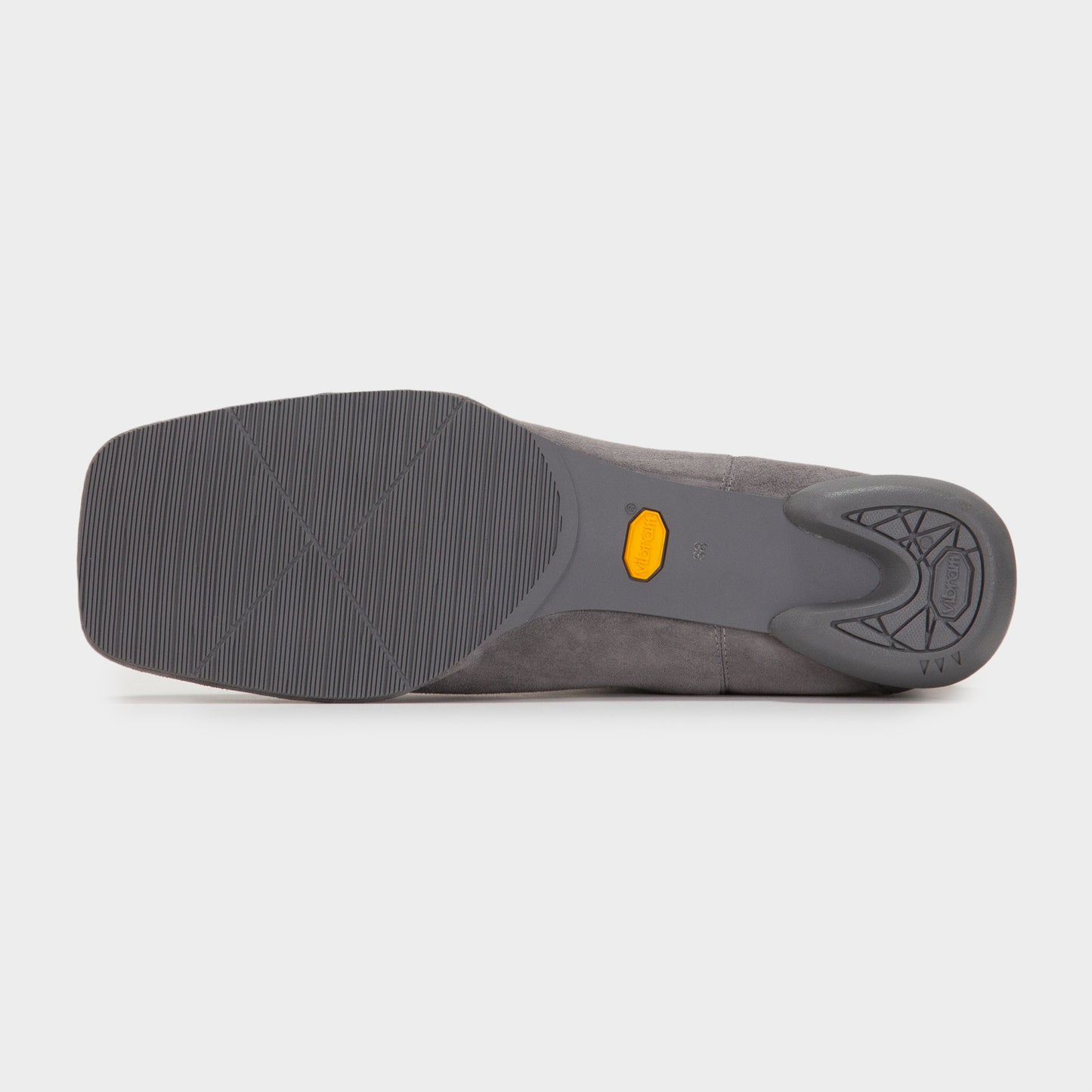 SQUARE SIDE GORE BOOTS / GRAY(SUEDE)