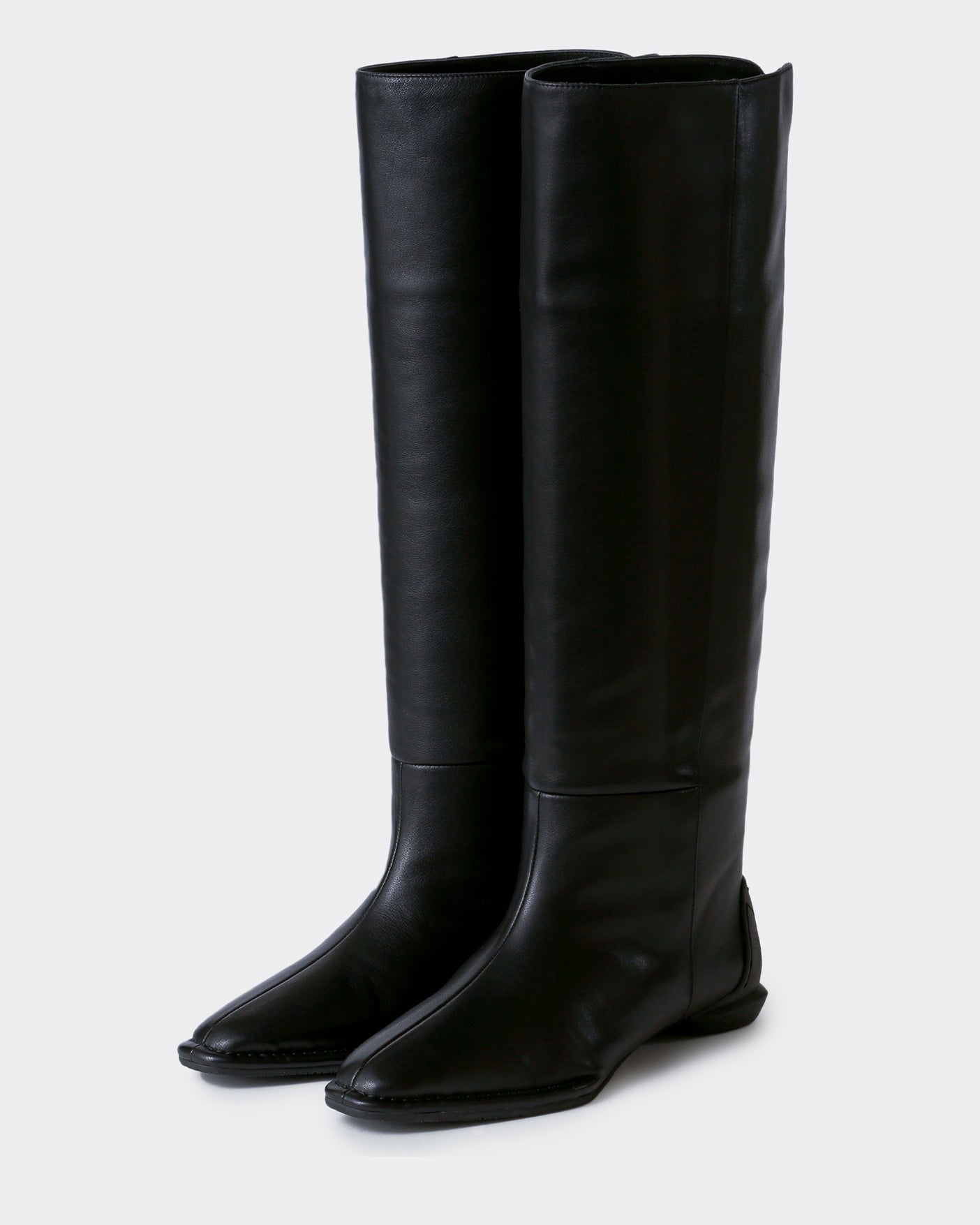 CHISEL KNEE BOOTS / BLACK