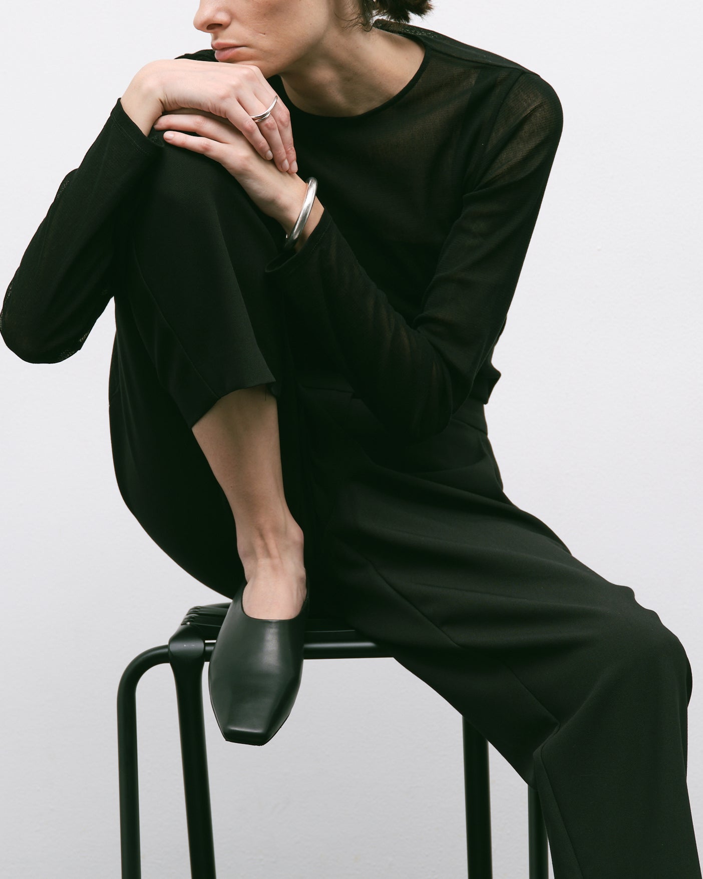 MM TIGHT SQUARE SLIPON / BLACK
