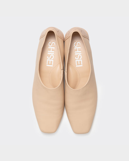 MM TIGHT SQUARE SLIPON / BEIGE