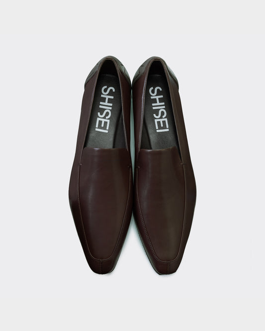 MM CHISEL TOE SLIPON / CHOCO