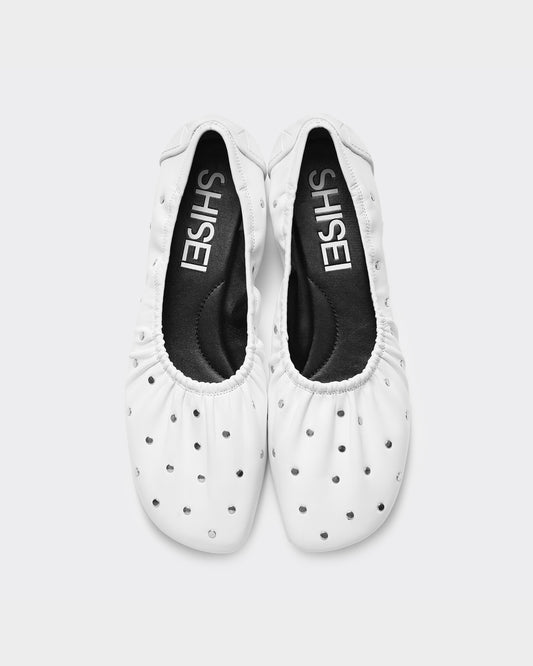 GATHER BALLET_STUDS / WHITE