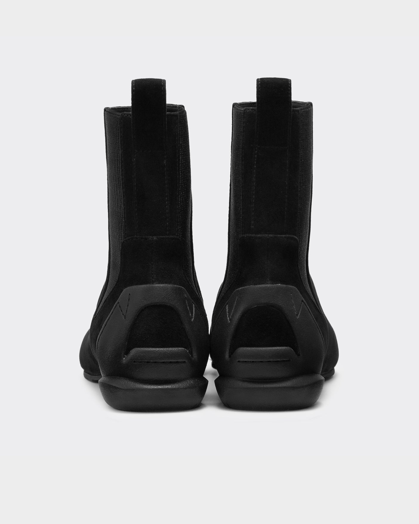 CHISEL TOE ANKLE BOOTS / BLACK(SUEDE)
