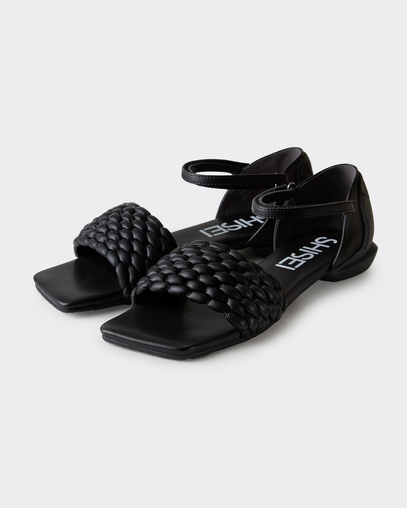 【 開梱 設置?無料 】 PADDED SHISEI – BLACK / SANDALS MESH 靴