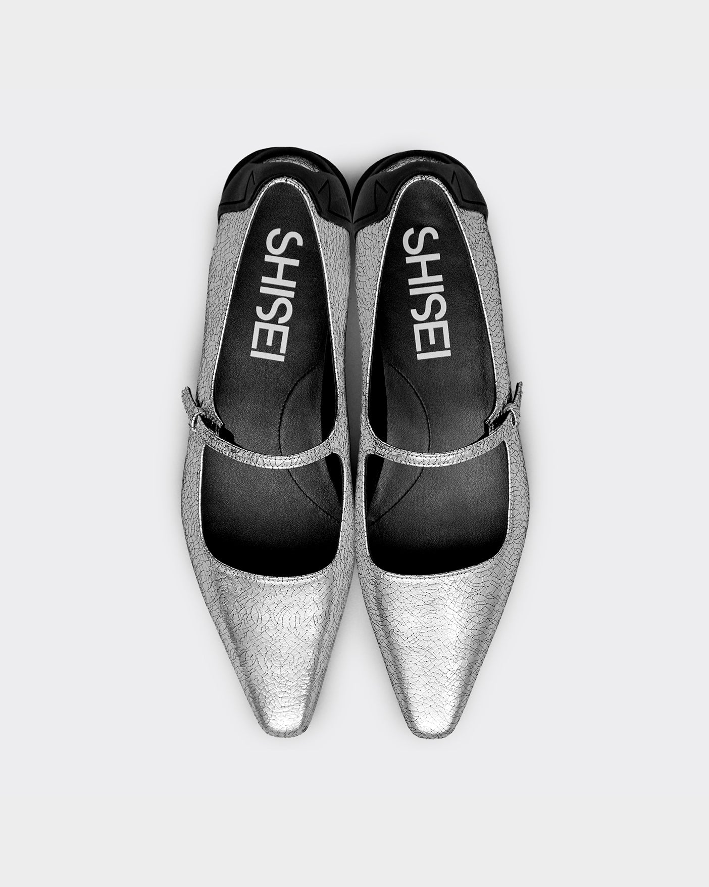 CHISEL TOE MARY JANE / SILVER