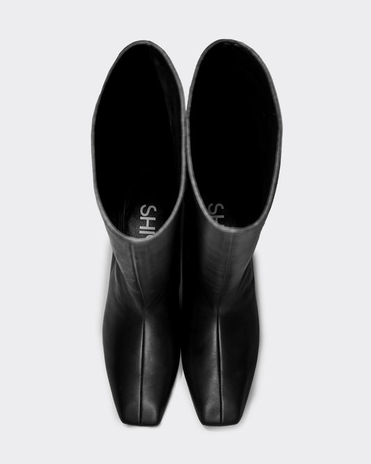 SQUARE BARREL BOOTS / BLACK