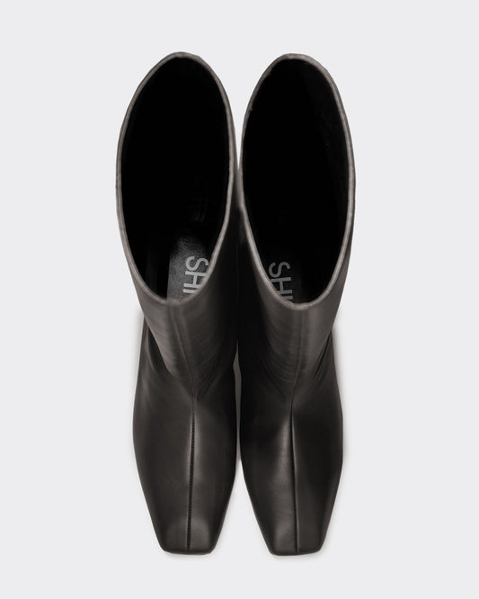SQUARE BARREL BOOTS / EBONY