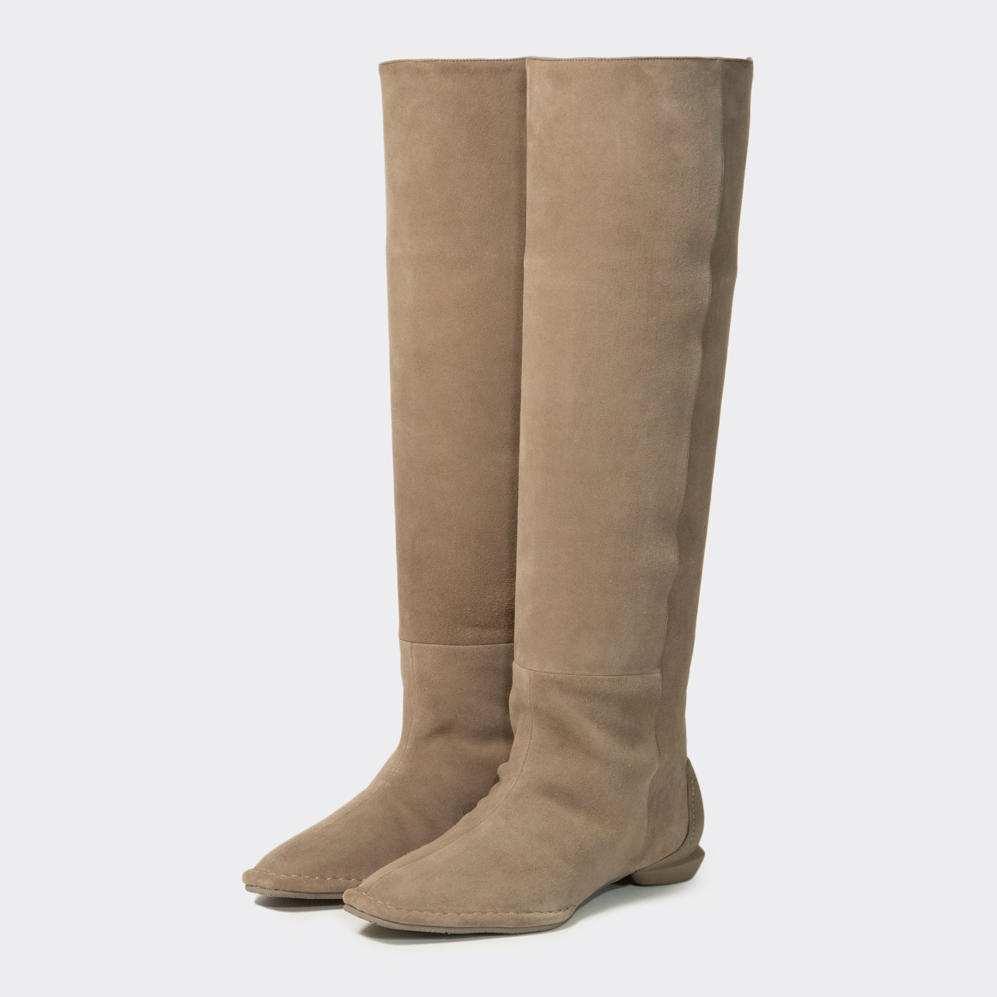 Flat suede outlet knee boots