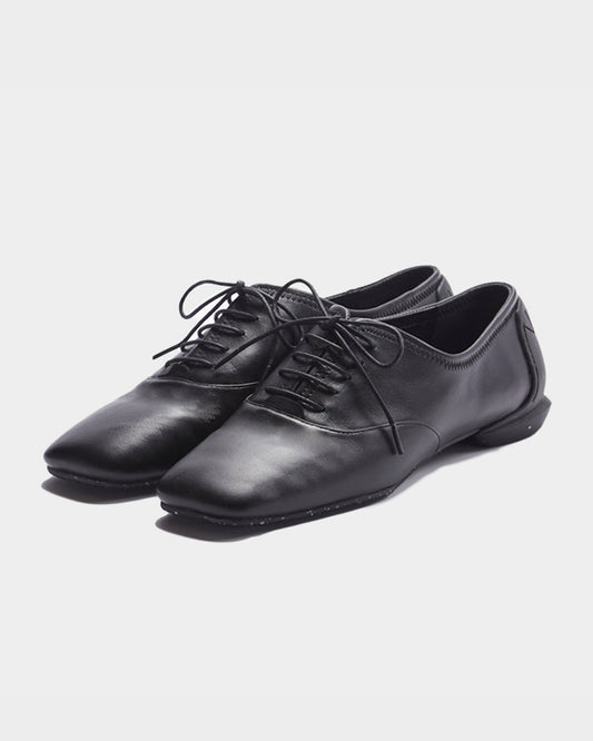 SQUARE LACE UP SHOES / BLACK(ECO)