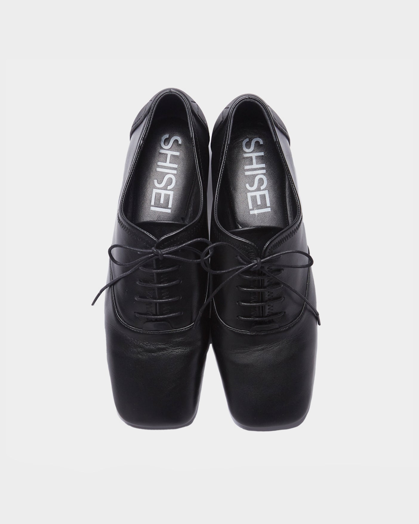 SQUARE LACE UP SHOES / BLACK(ECO)