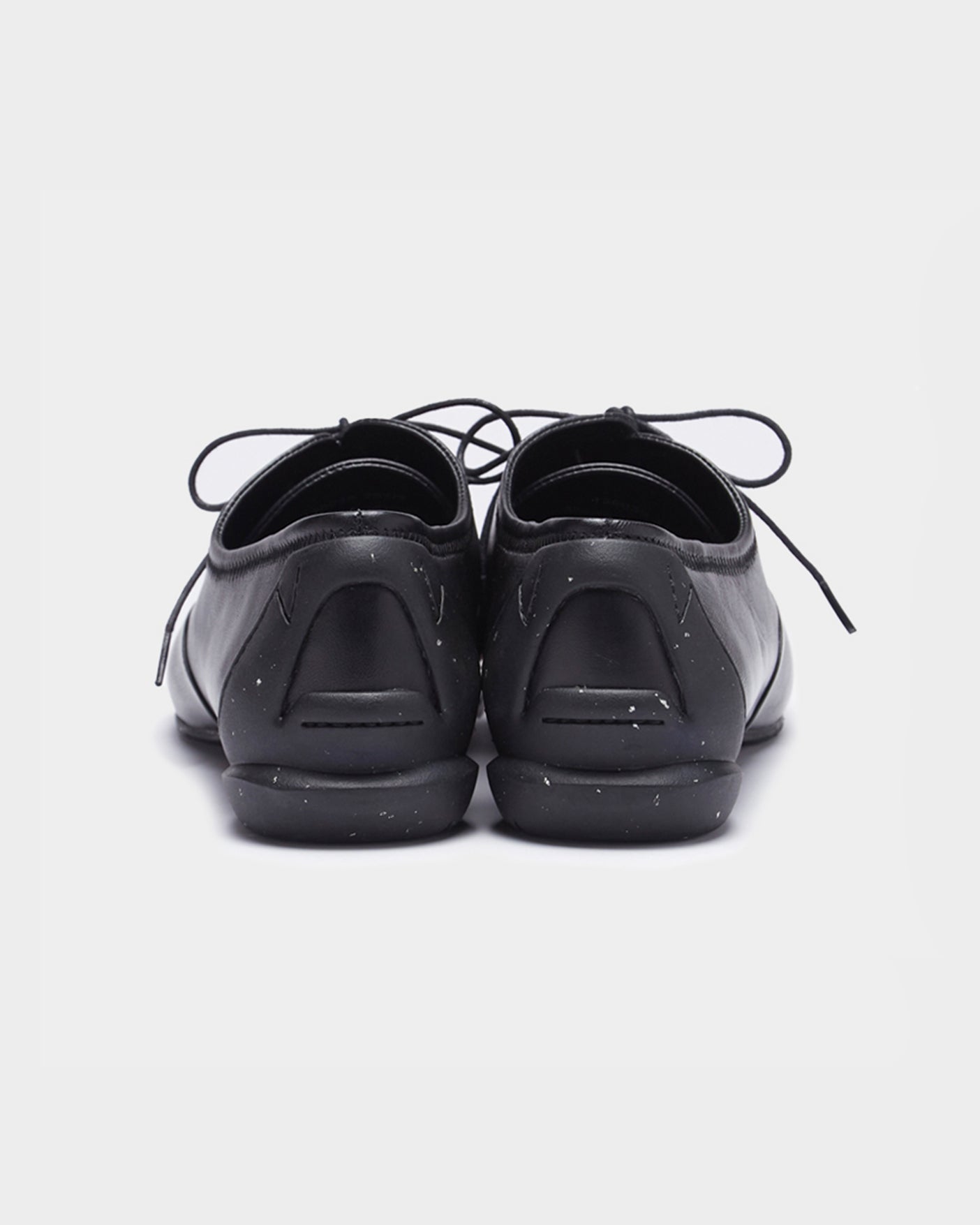SQUARE LACE UP SHOES / BLACK(ECO) – SHISEI