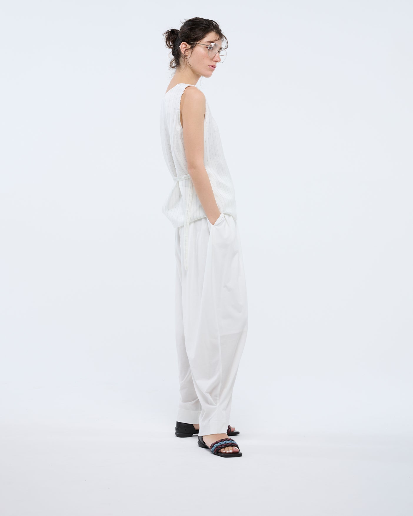 PADDED MESH SANDALS / MULTI BROWN – SHISEI