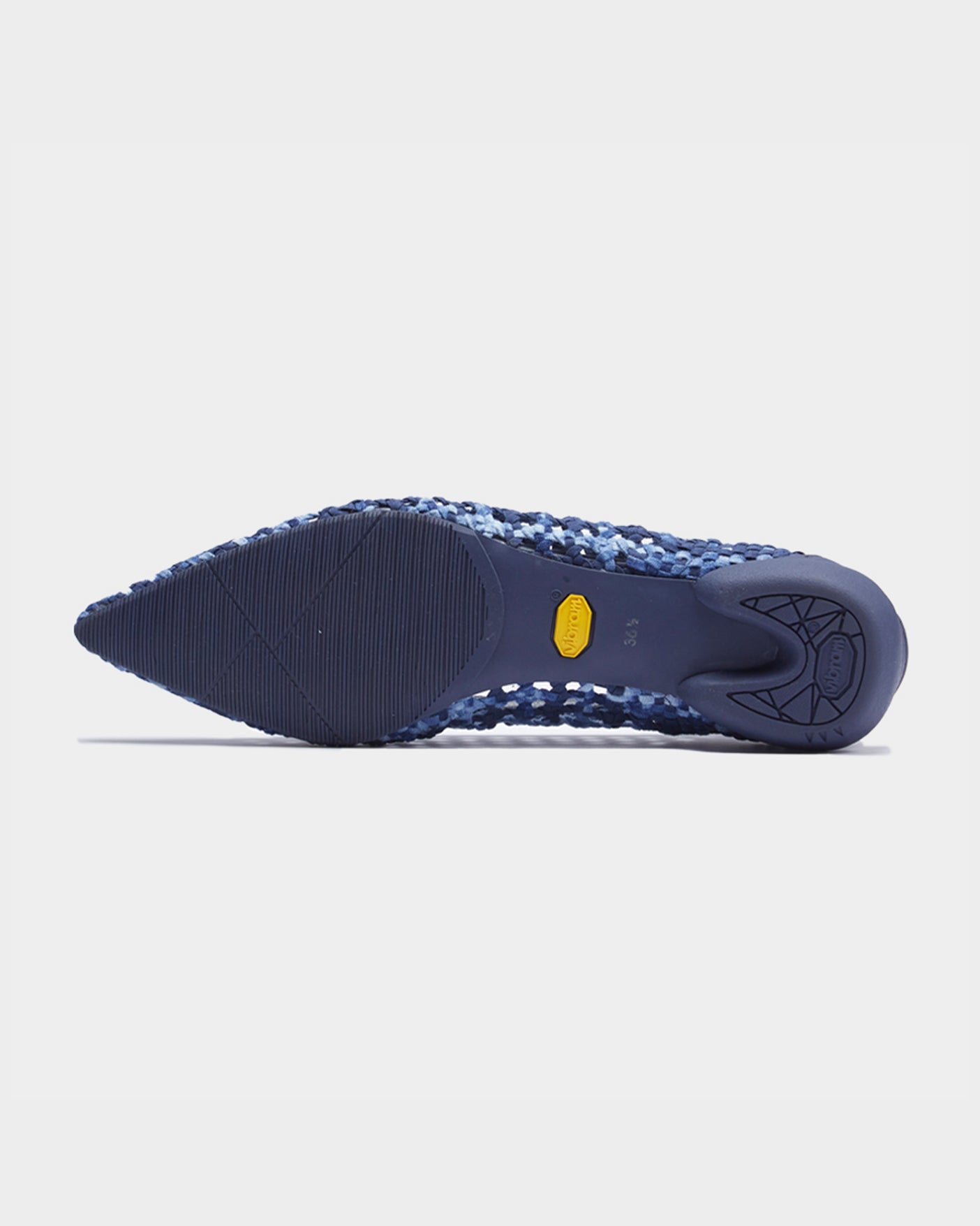 MESH POINTED U PUMPS / BLUE