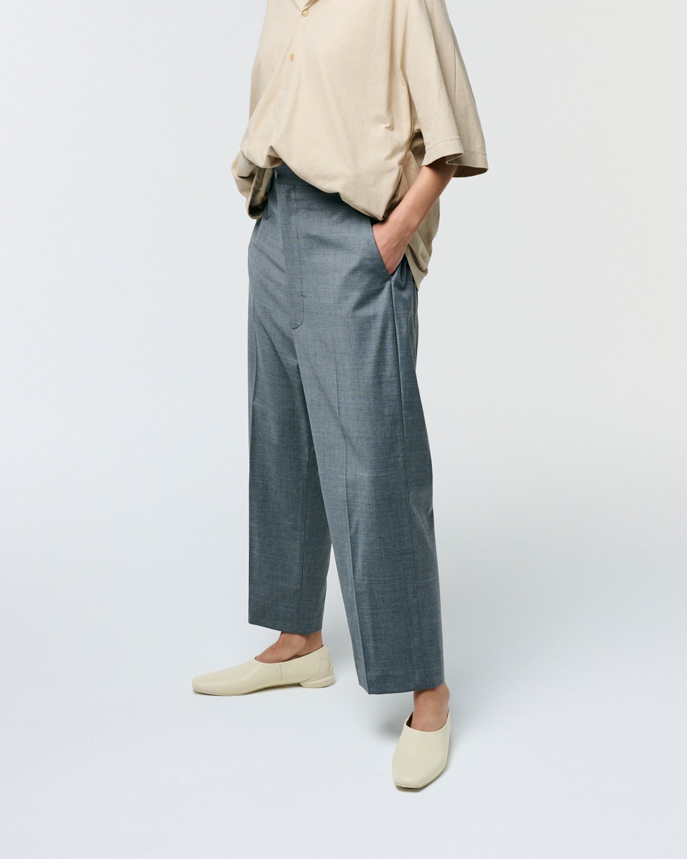 MM TIGHT SQUARE SLIPON / IVORY