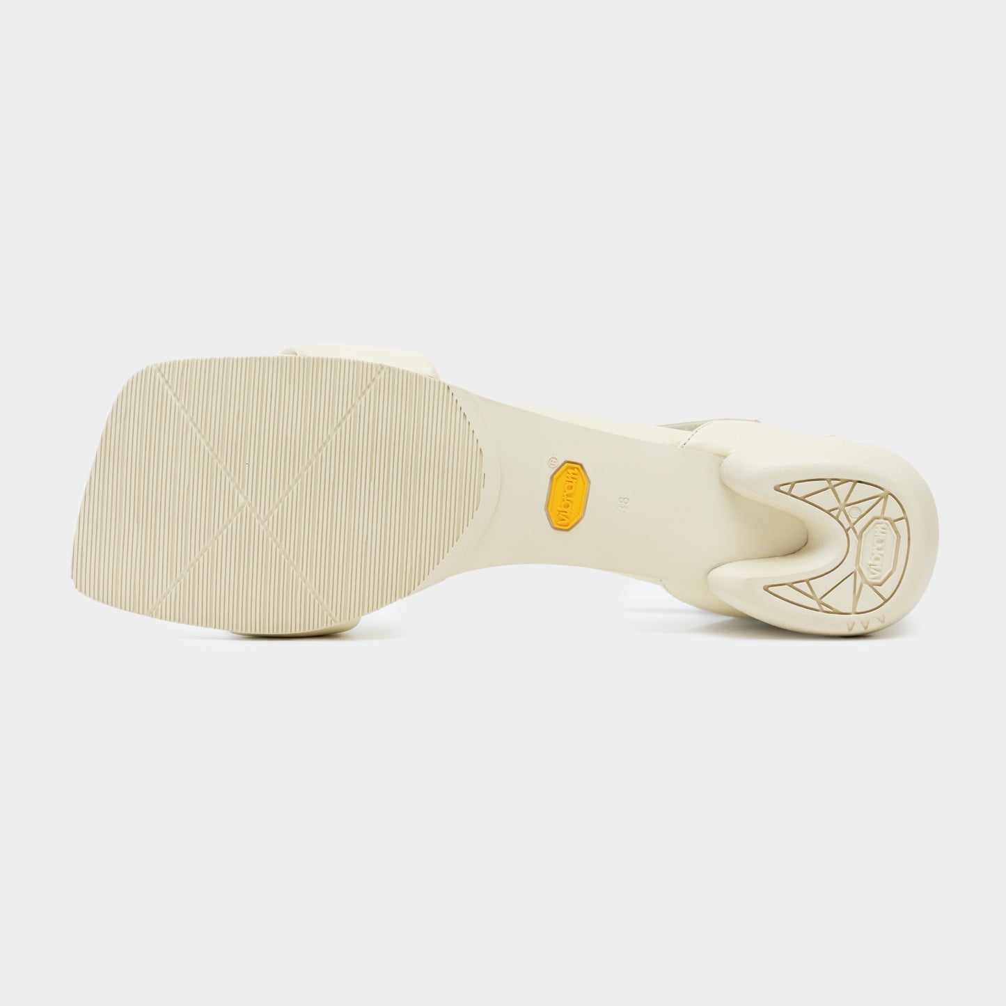 MM PADDED SANDALS / IVORY