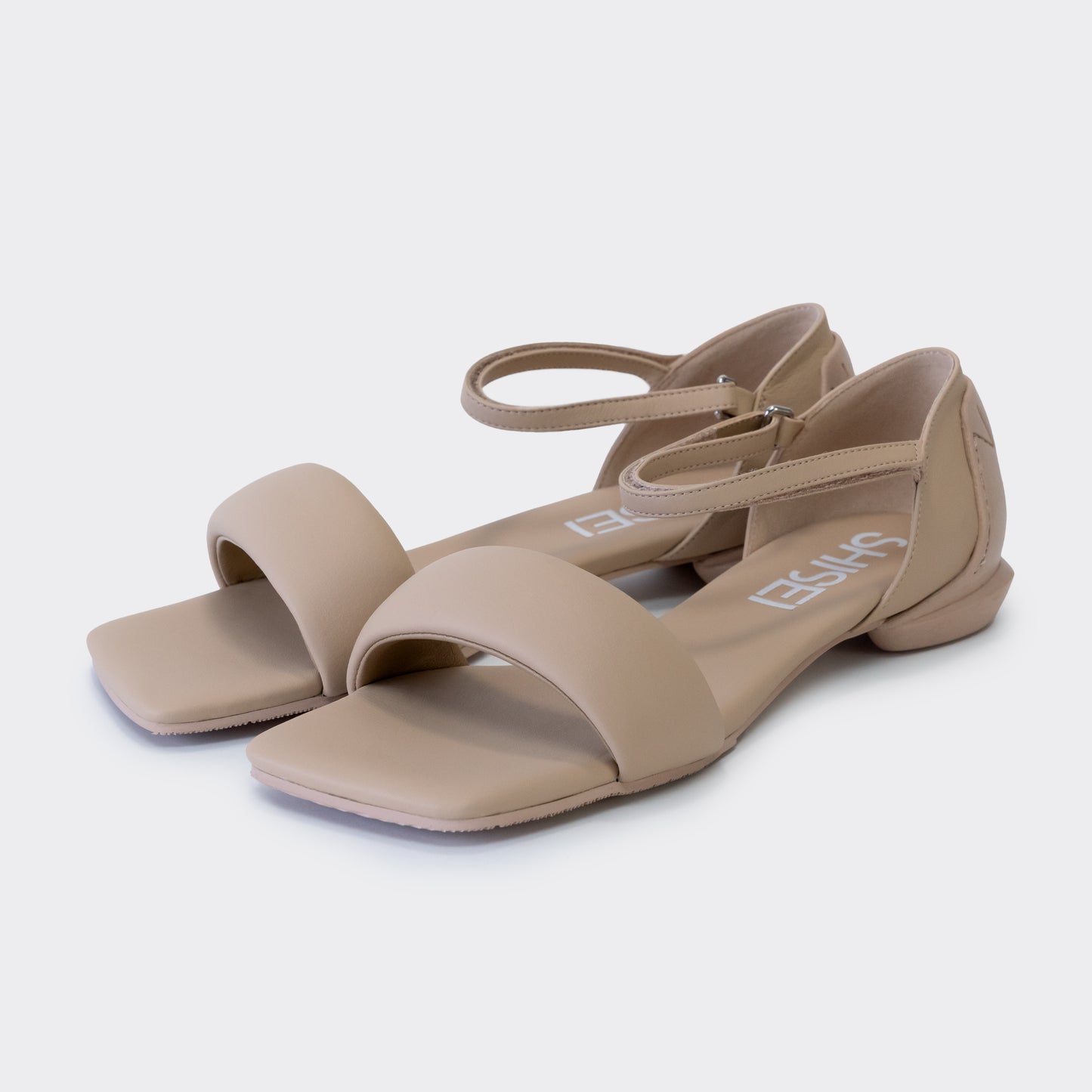 MM PADDED SANDALS / BEIGE