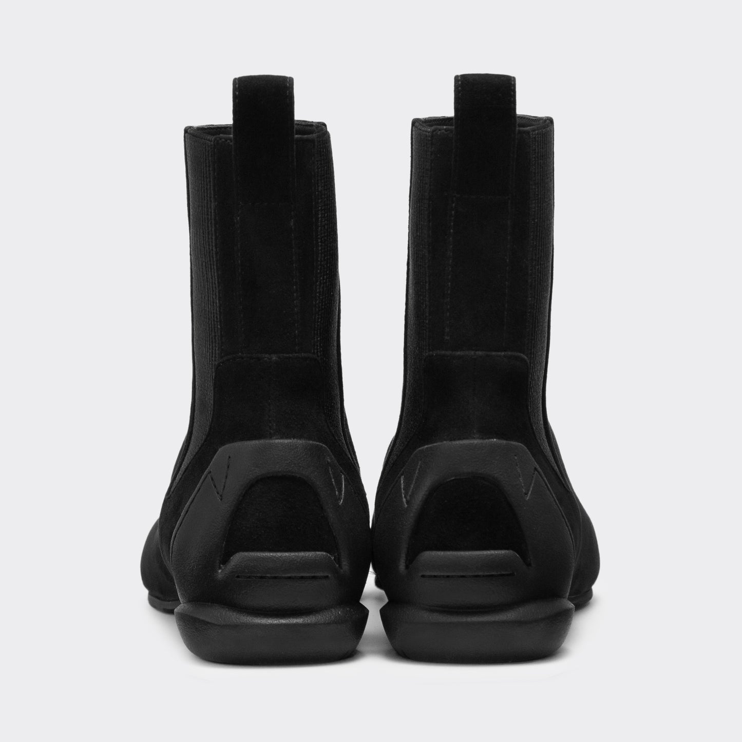 CHISEL TOE ANKLE BOOTS / BLACK(SUEDE)