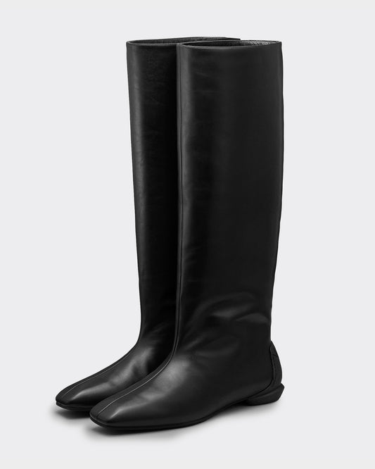 SQUARE BARREL BOOTS / BLACK