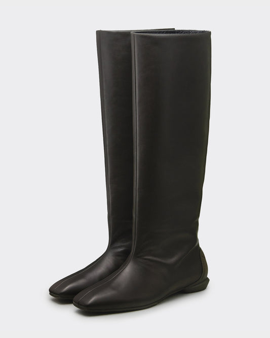 SQUARE BARREL BOOTS / EBONY