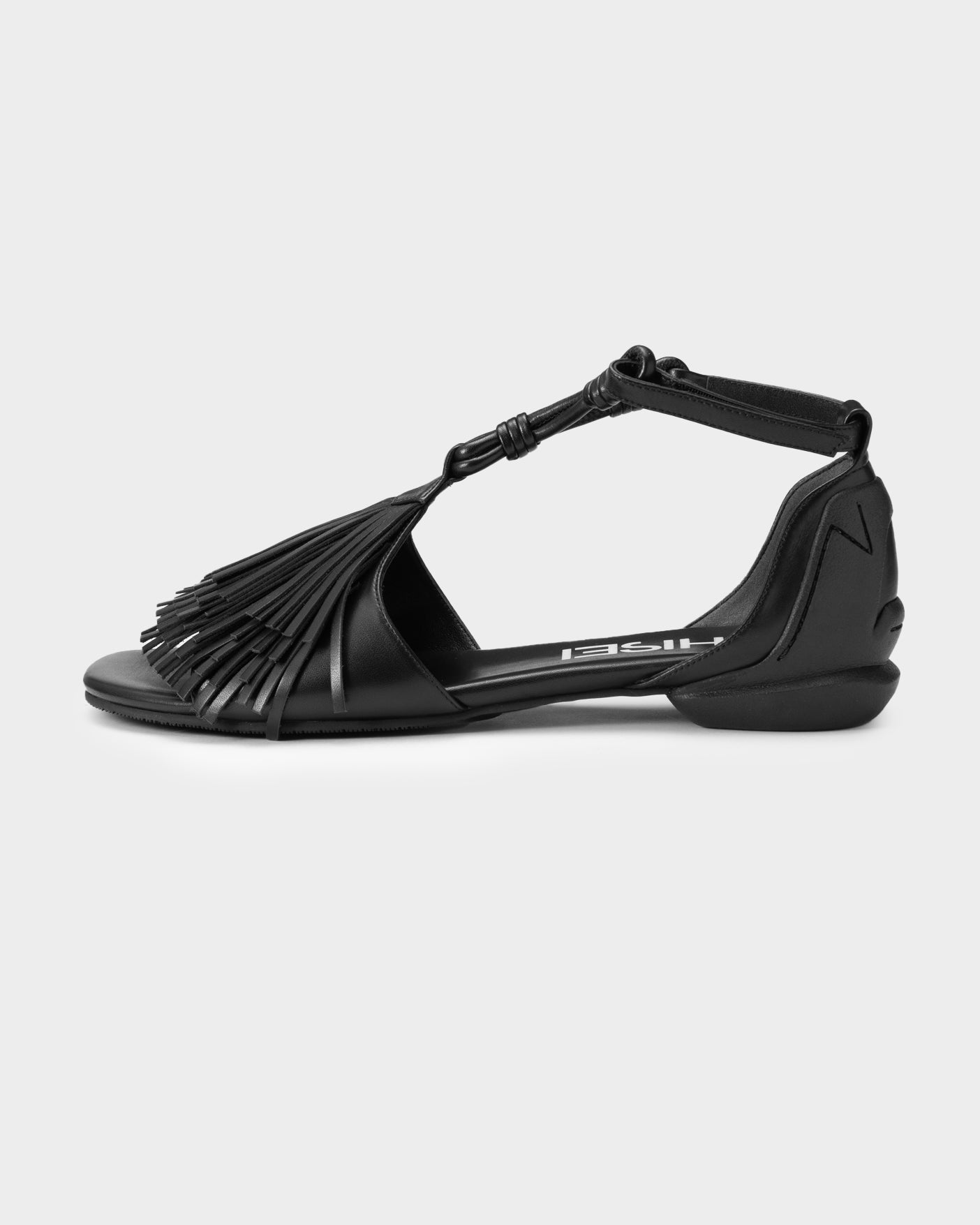 FRINGE SANDALS / BLACK – SHISEI