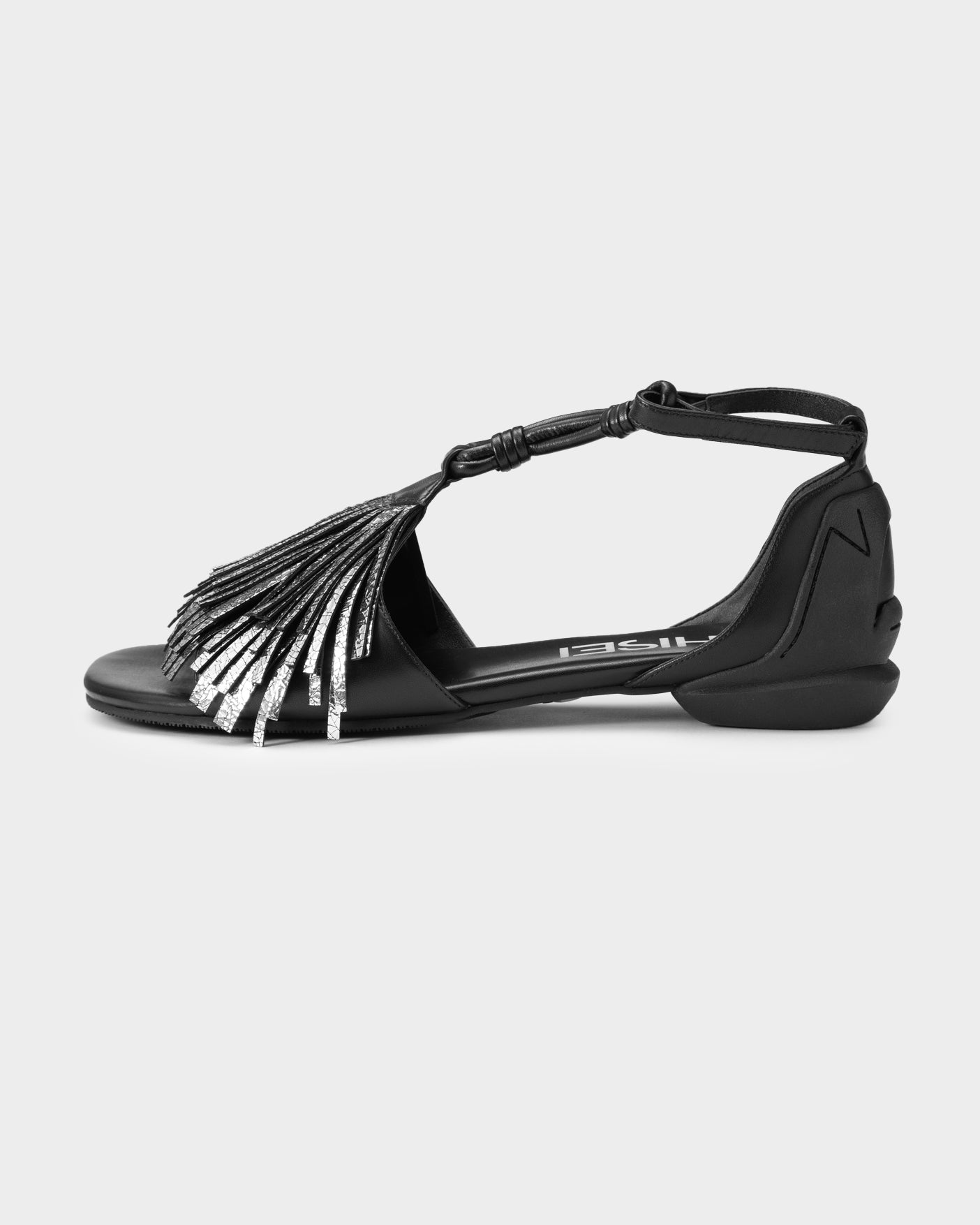 FRINGE SANDALS / SILVER – SHISEI