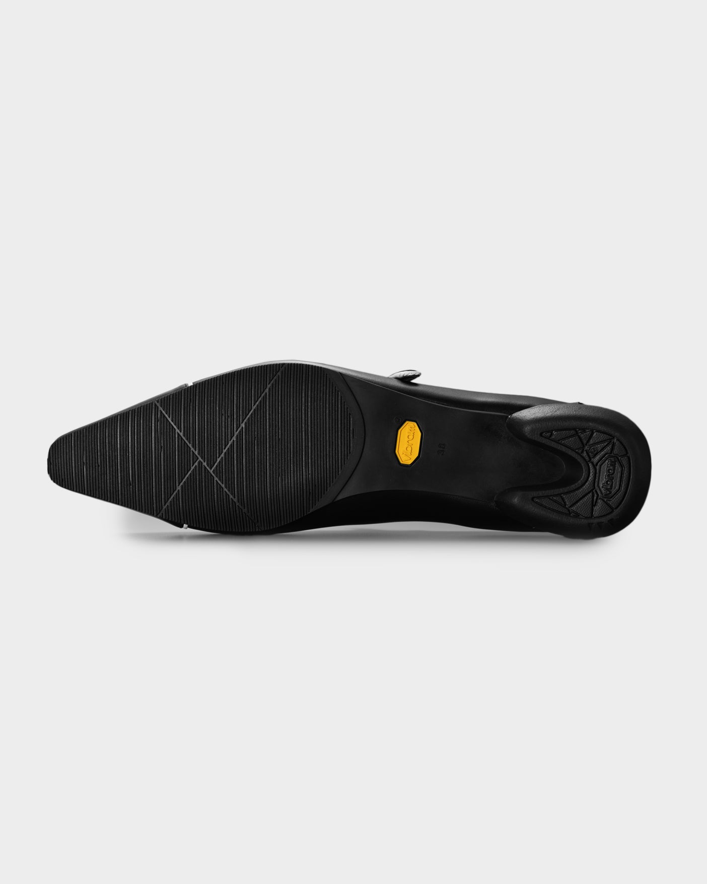 CHISEL TOE BICOLOR MARY JANE / WHITExBLACK