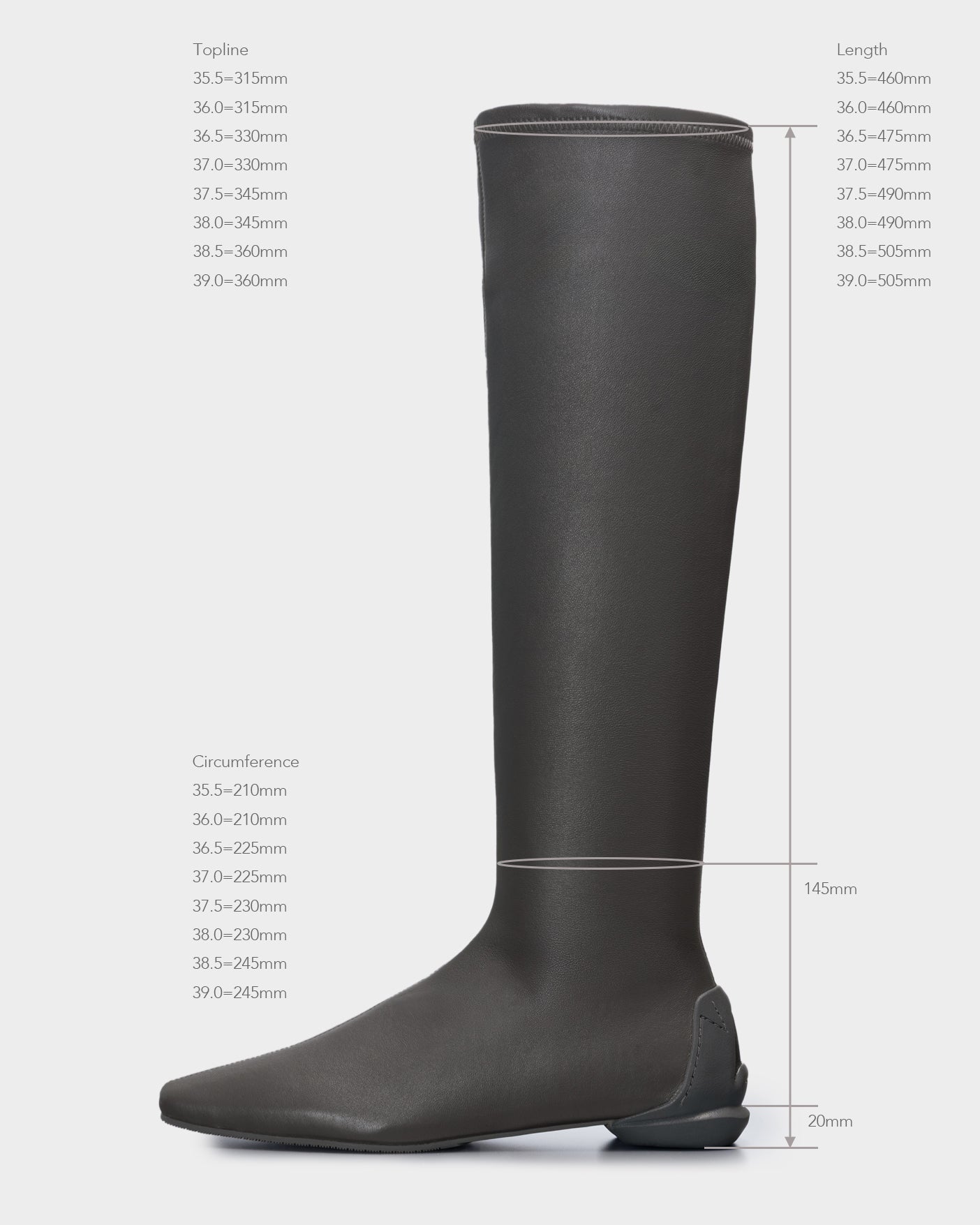 SKINNY BOOTS / GRAY