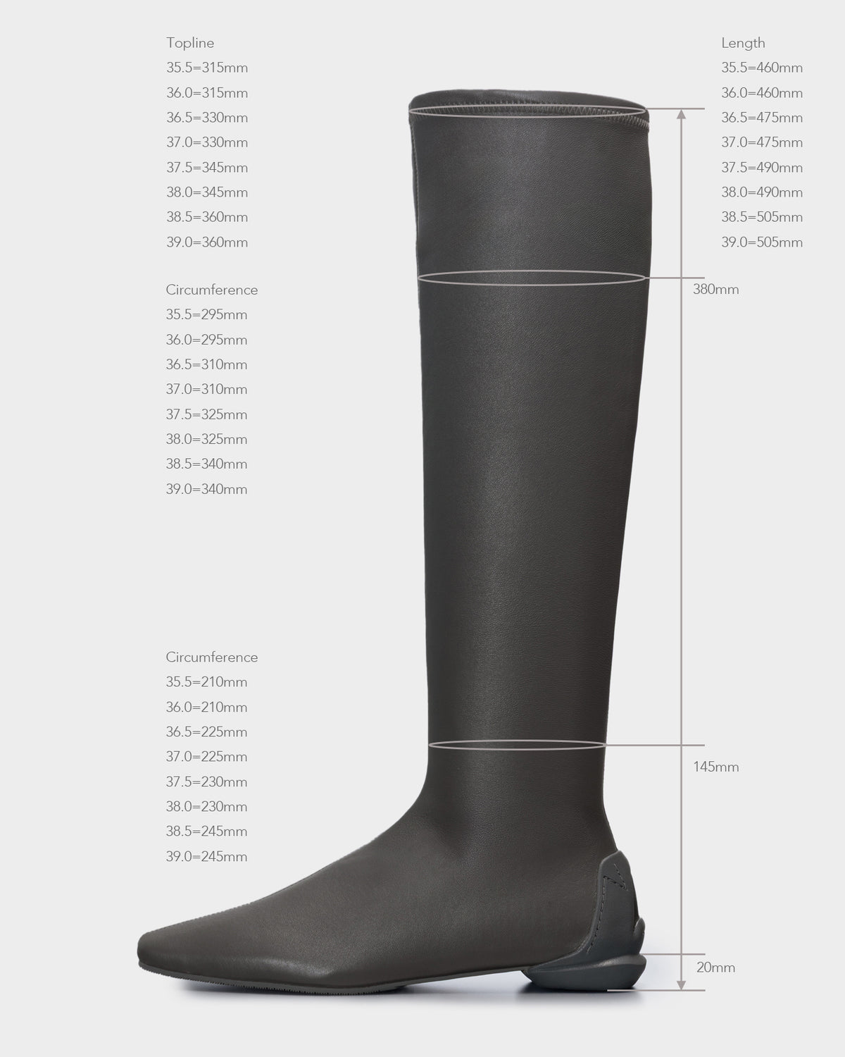 SKINNY BOOTS / GRAY