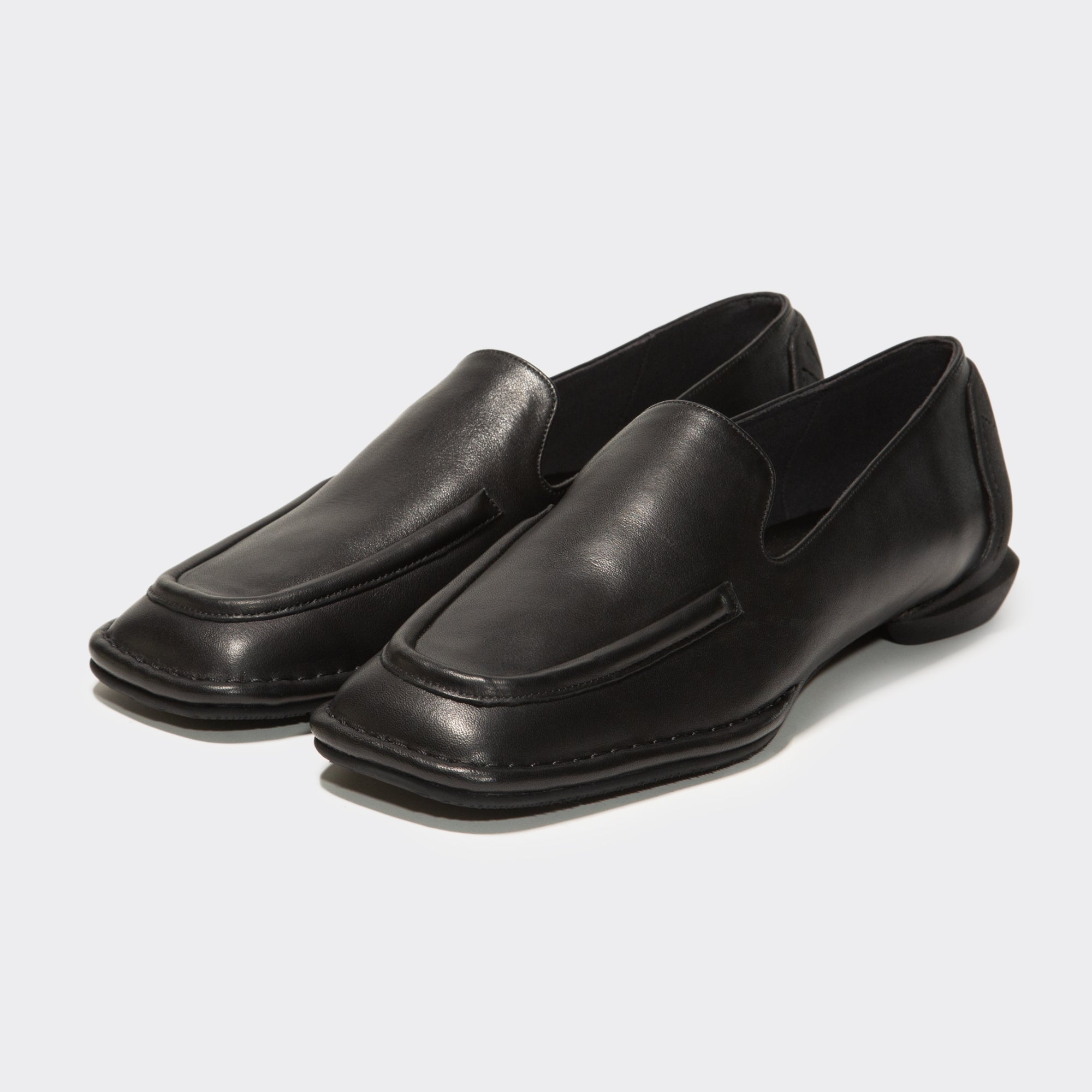 ローファー/革靴スクエアローファー　黒　39サイズ　square loafer　black