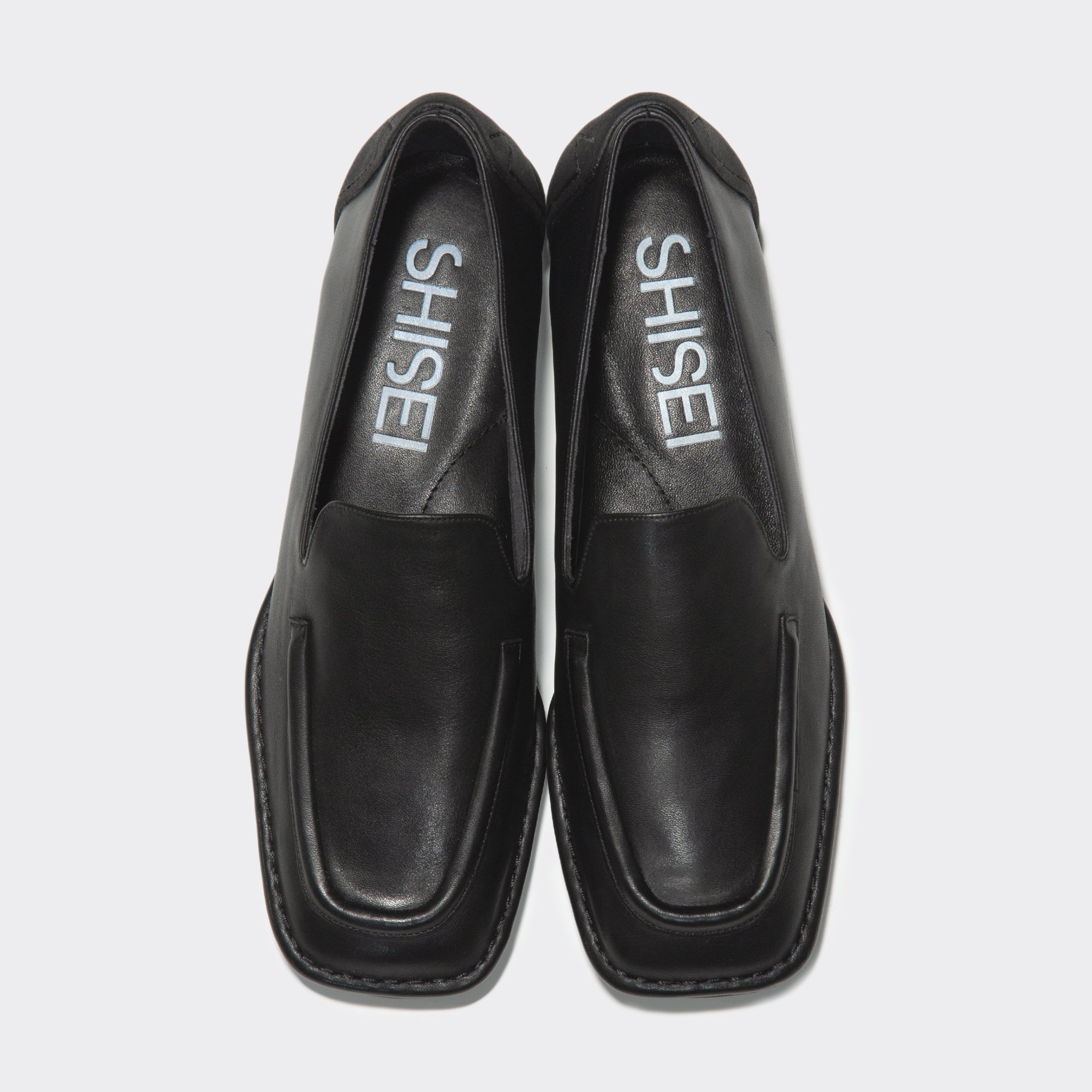 ローファー/革靴スクエアローファー　黒　39サイズ　square loafer　black