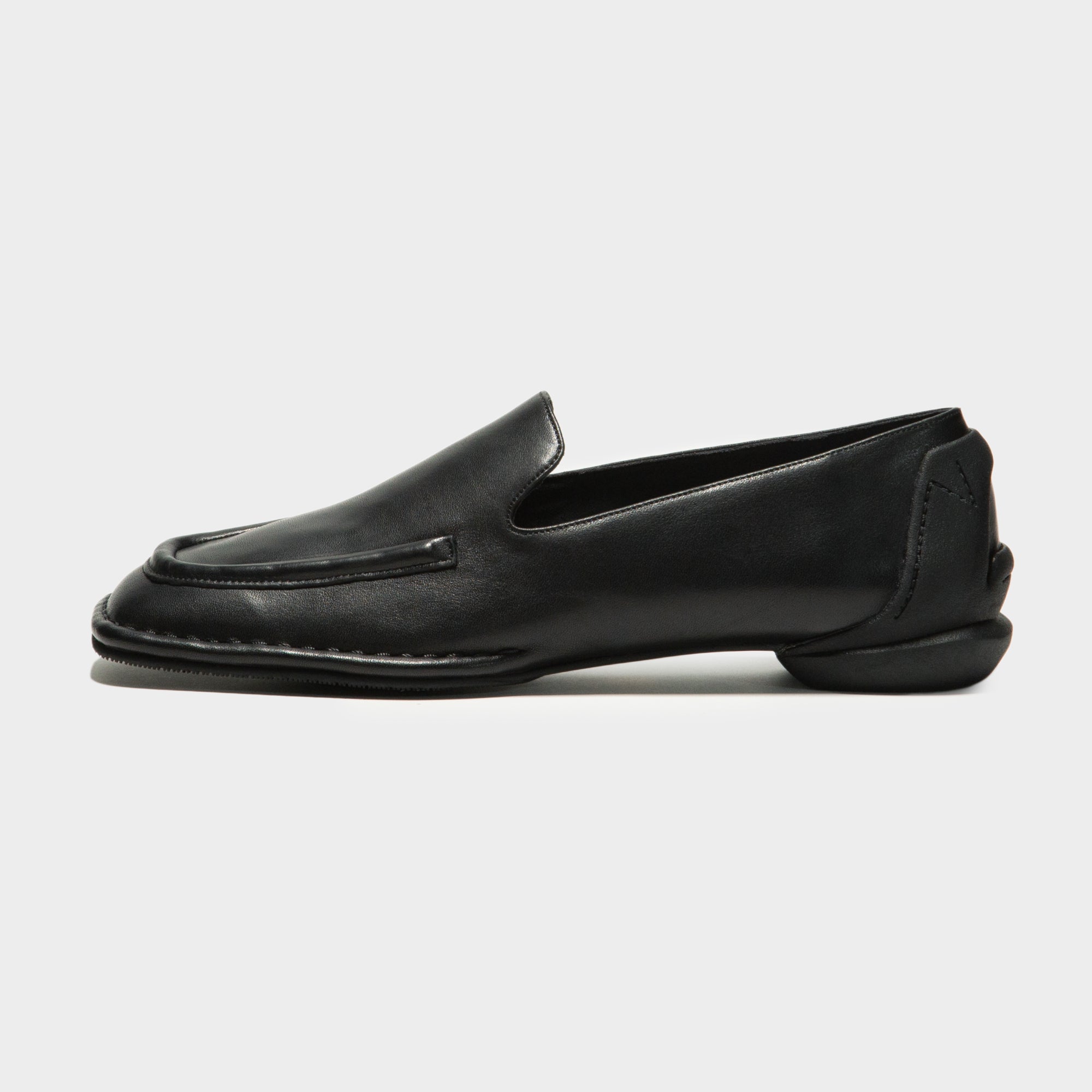 ローファー/革靴スクエアローファー　黒　39サイズ　square loafer　black