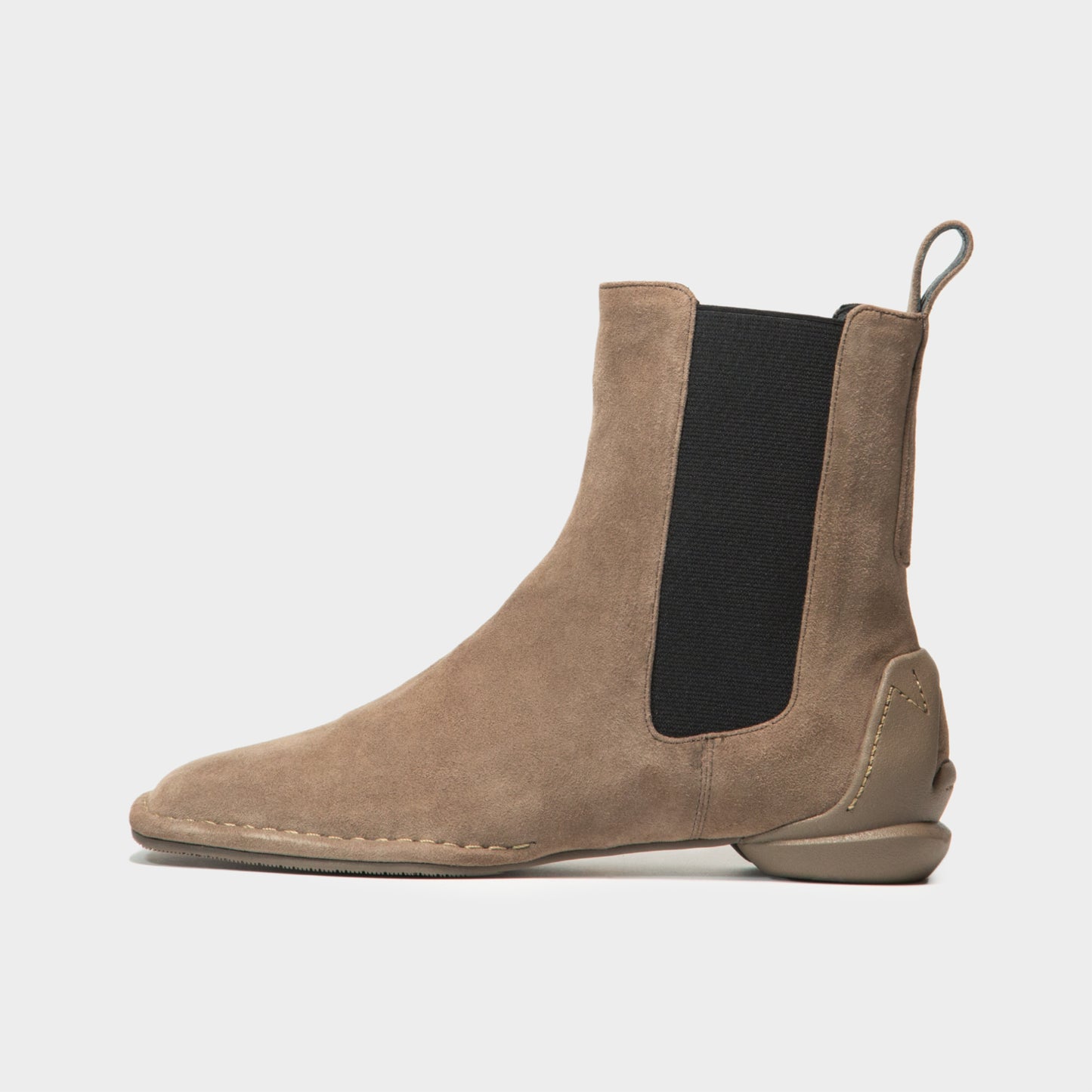SQUARE SIDE GORE BOOTS / TAUPE(SUEDE)