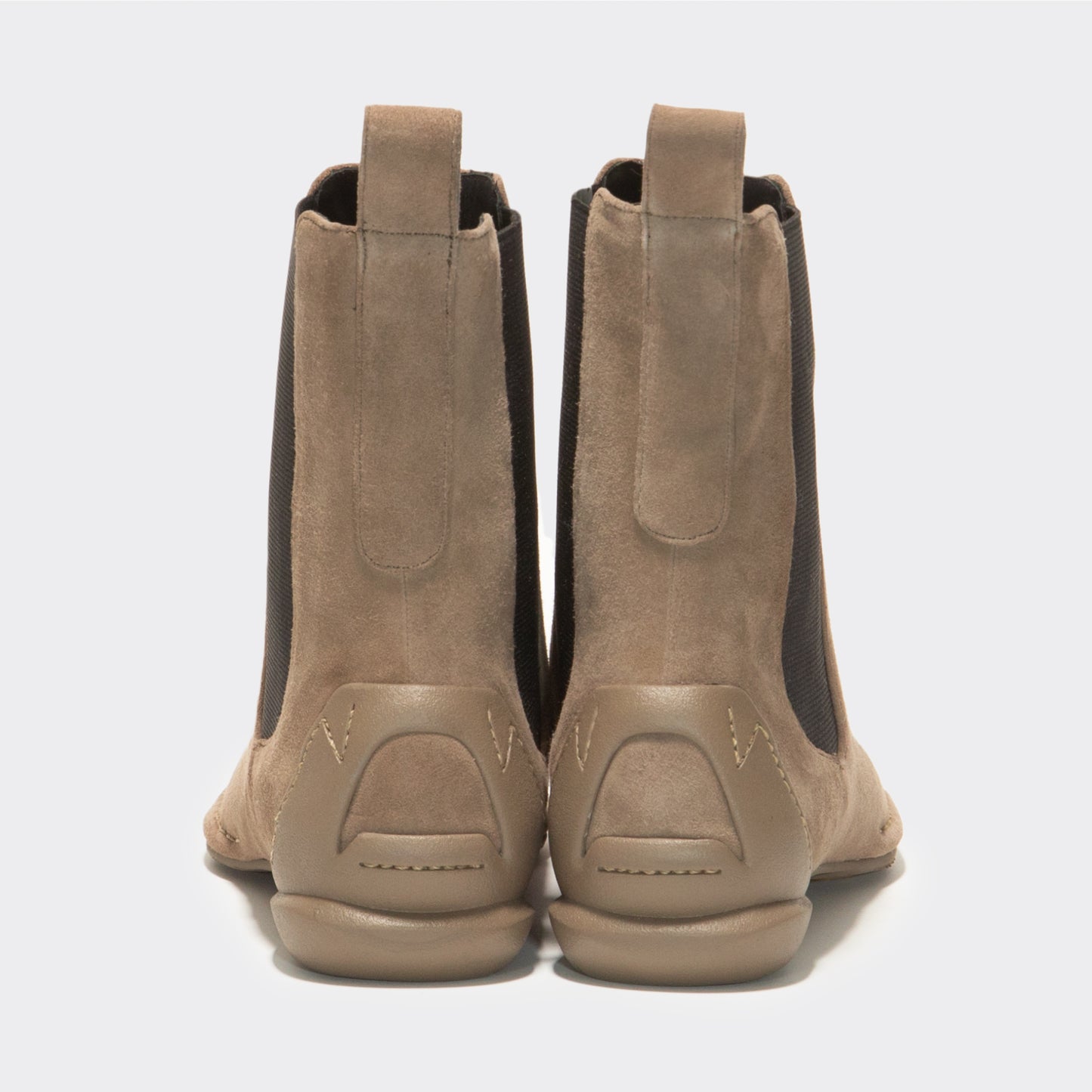 SQUARE SIDE GORE BOOTS / TAUPE(SUEDE)