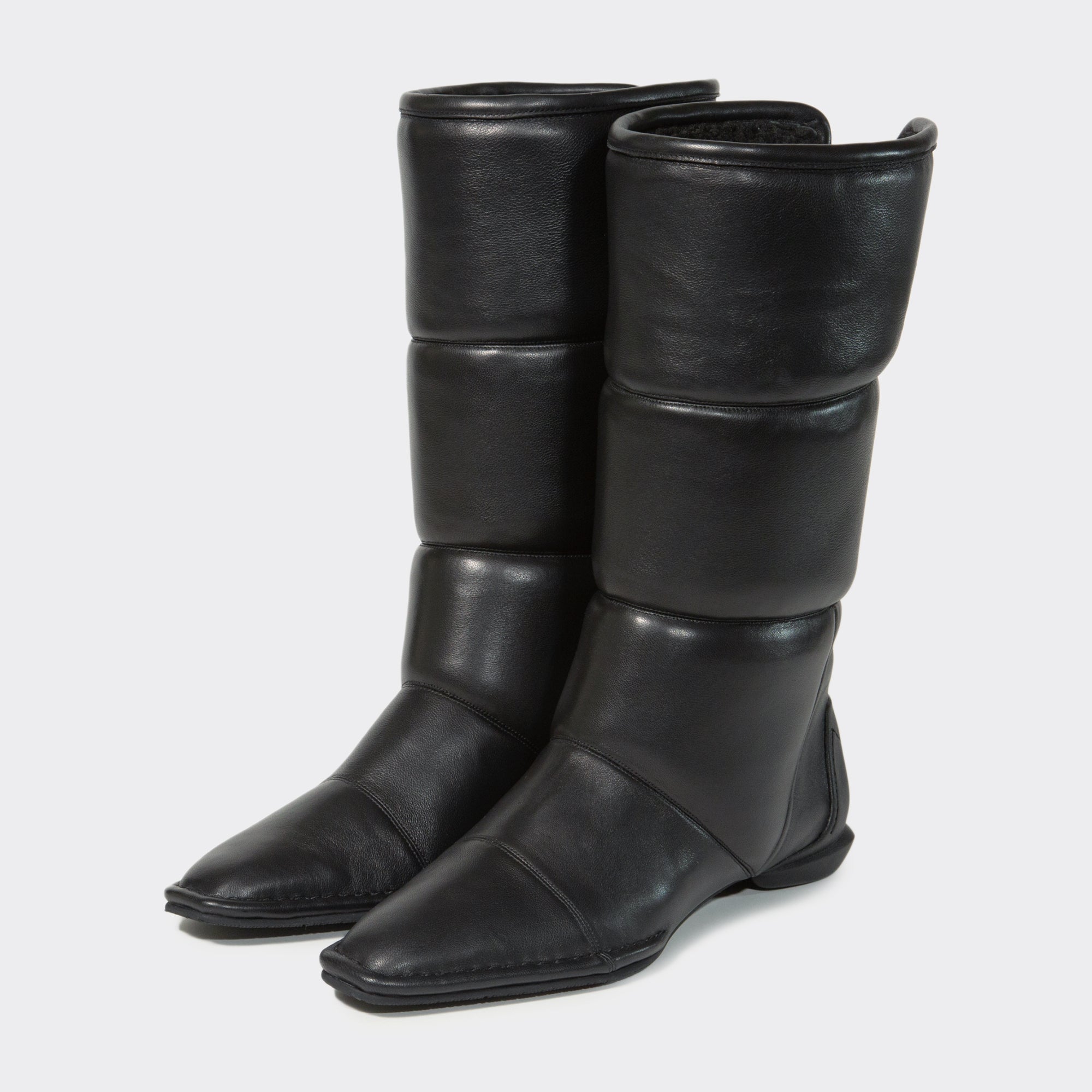 CHISEL PADDED BOOTS / BLACK