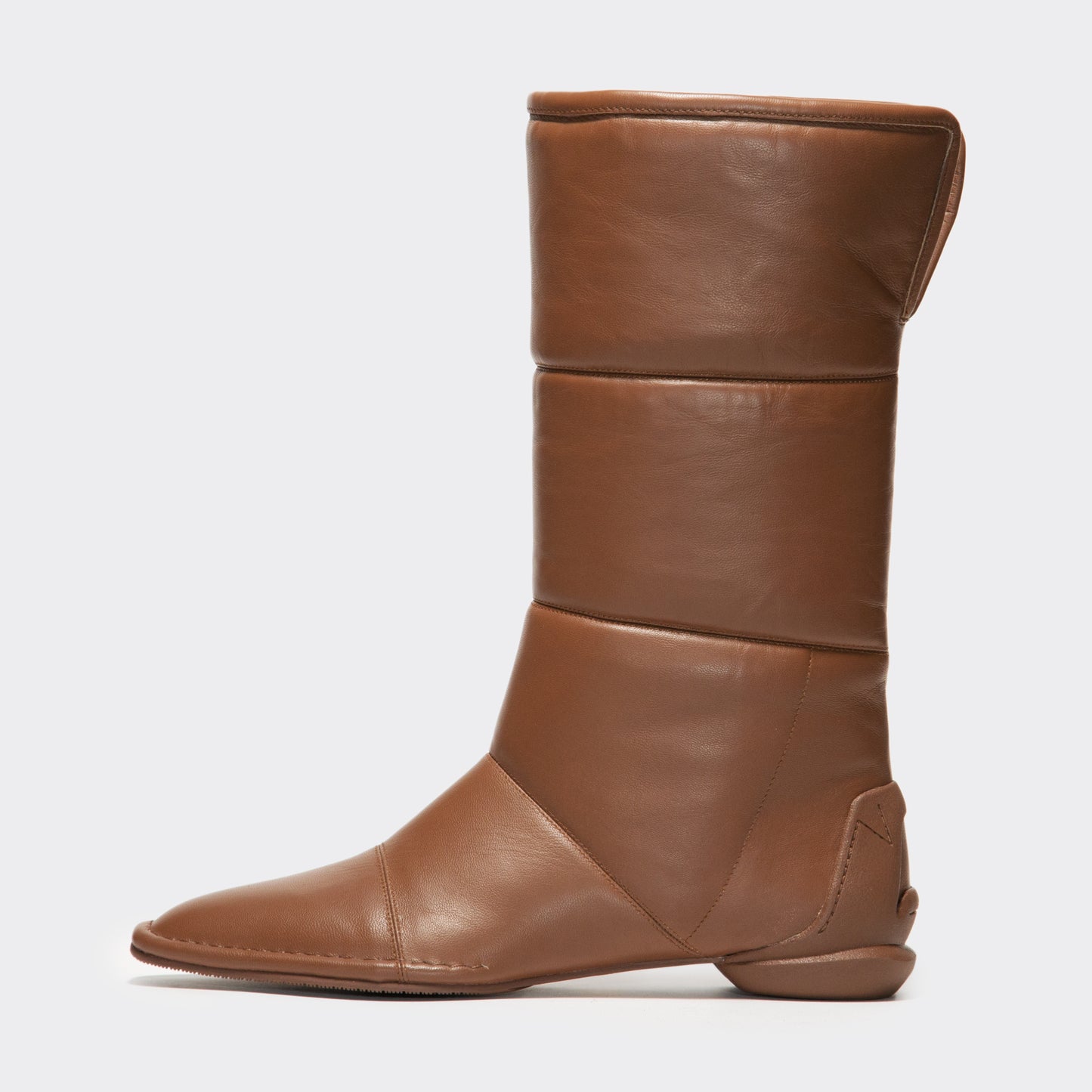 CHISEL PADDED BOOTS / BROWN