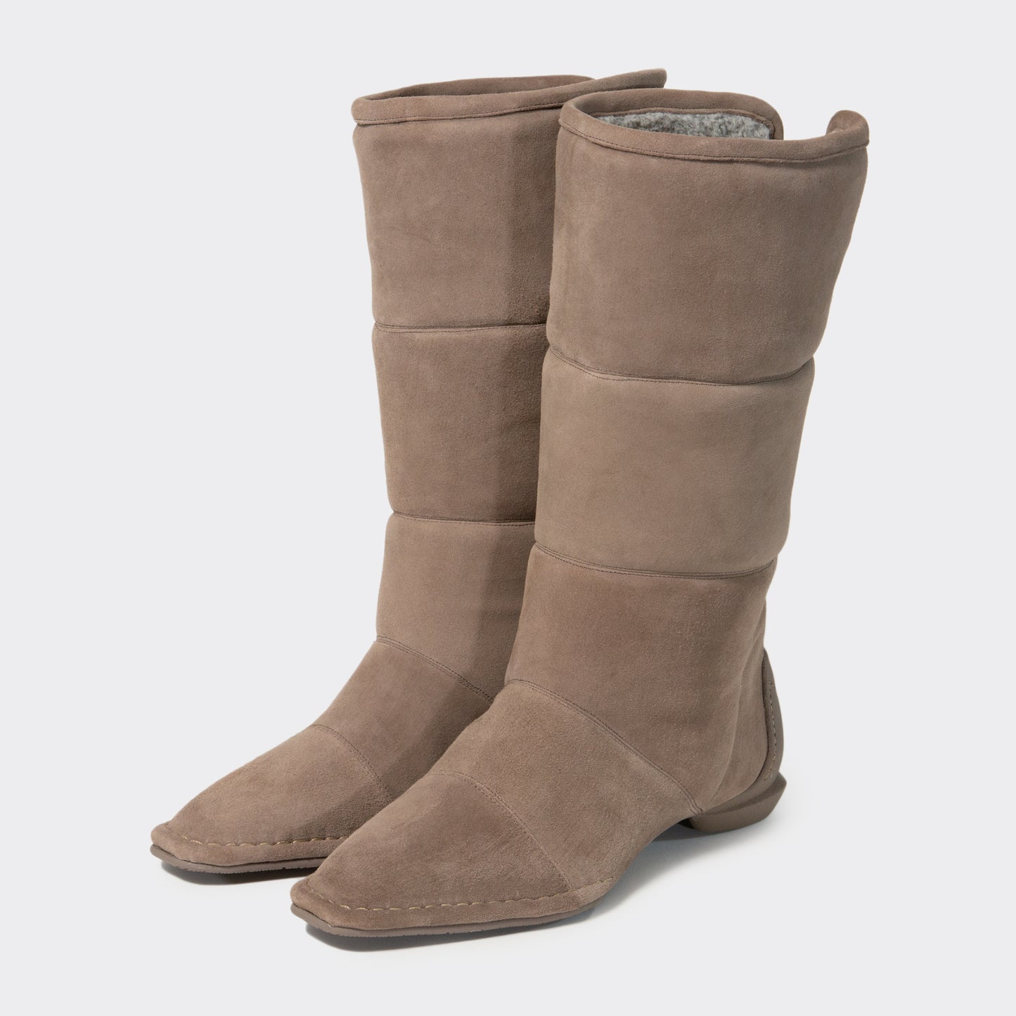 CHISEL PADDED BOOTS / TAUPE(SUEDE)